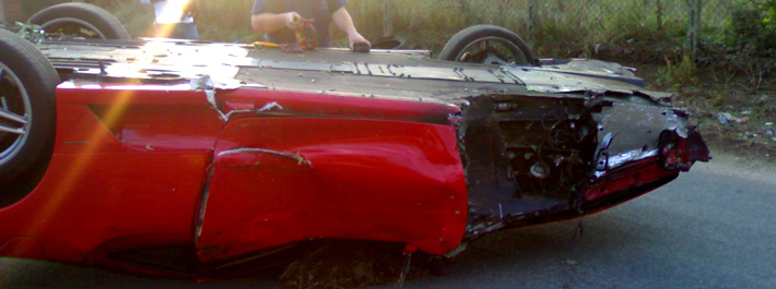 Ferrari F430 crash - na svatbě