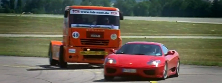 Ferrari vs. Truck