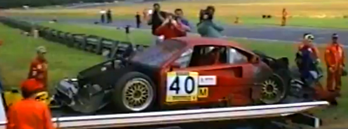 Ferrari F40 Crash