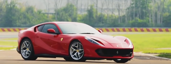 Ferrari 812 Superfast in action